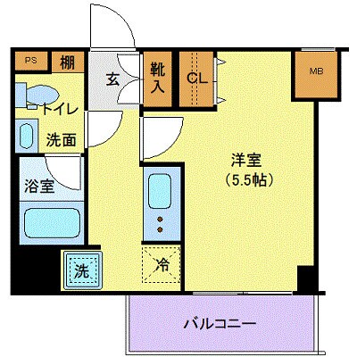 AZEST北千住の物件間取画像