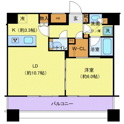 エクセレントシティ千葉中央エアレジデンスの物件間取画像