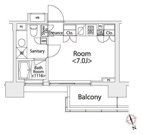 カスタリア戸越の物件間取画像