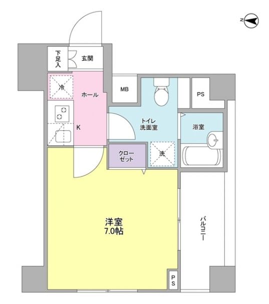 三軒茶屋駅 徒歩3分 3階の物件間取画像