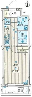 新馬場駅 徒歩6分 2階の物件間取画像