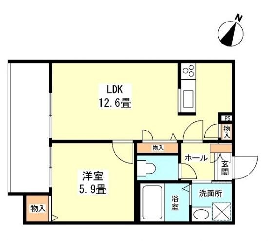 heritage八雲の物件間取画像