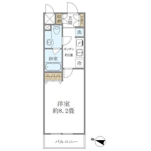 コスモリード大森北の物件間取画像