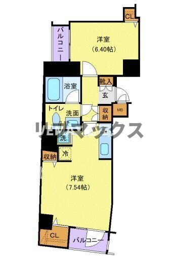 ル・リオン牛込柳町の物件間取画像