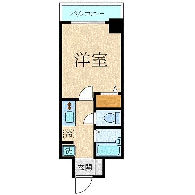 スカイコート銀座東第2の物件間取画像