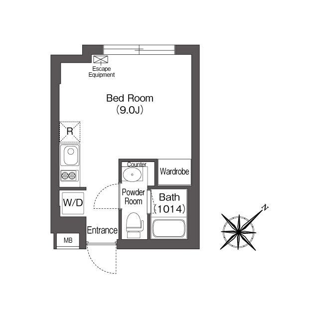 エスタート大井町フォレストの物件間取画像