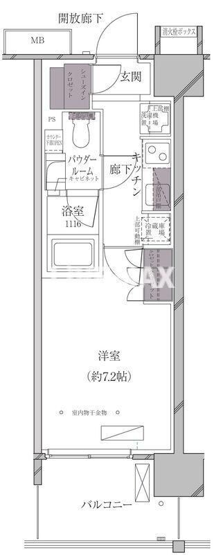 田町駅 徒歩12分 8階の物件間取画像