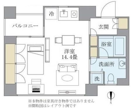 麻布十番駅 徒歩9分 3階の物件間取画像