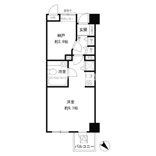 赤坂駅 徒歩9分 1階の物件間取画像