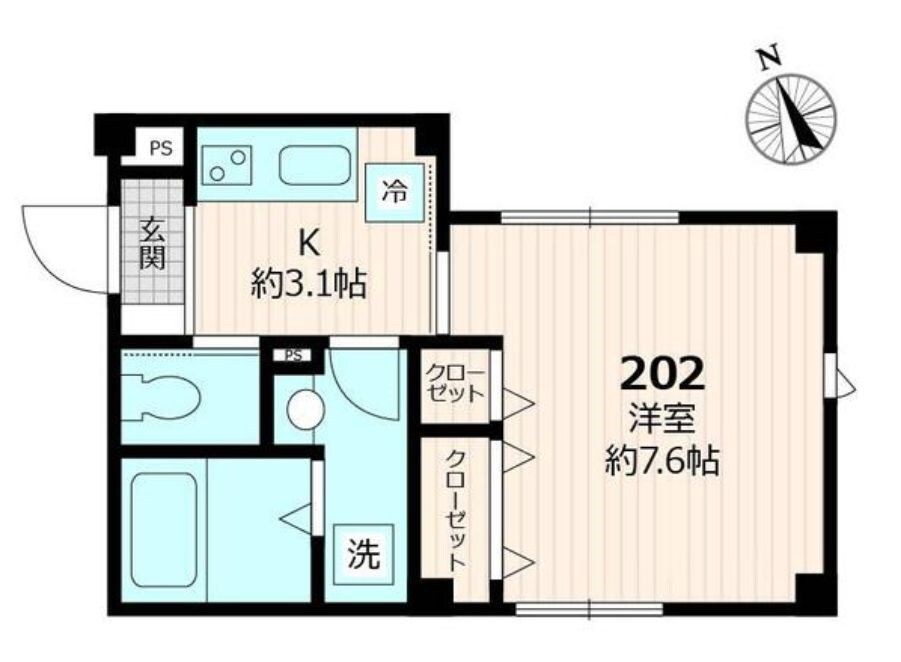 グランリュクス東大井の物件間取画像