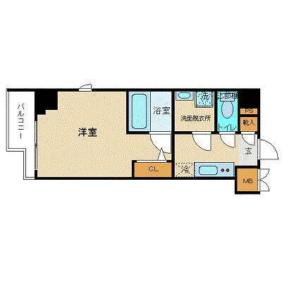 ZOOM市谷本村町の物件間取画像