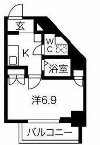 新板橋駅 徒歩5分 9階の物件間取画像