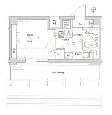 L-Flat南品川の物件間取画像