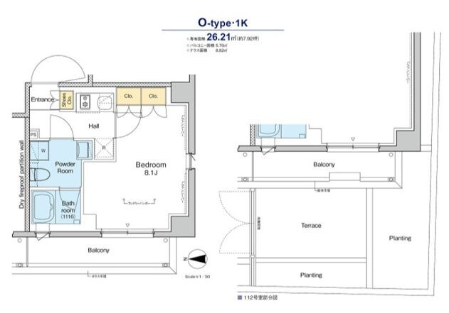 プラウドフラット品川大井町の物件間取画像