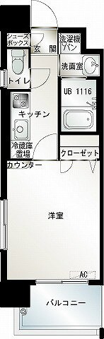 エンクレスト薬院の物件間取画像