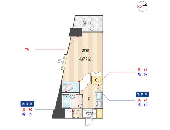 R'sレジデンス千代の物件間取画像