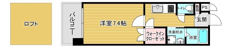 リファレンス天神の物件間取画像