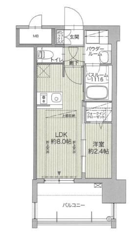 グランフォーレ博多ウォーターフロントの物件間取画像