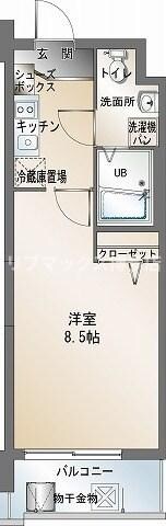 エンクレスト警固の物件間取画像