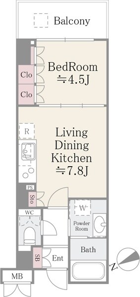 リバーパーク門前仲町の物件間取画像