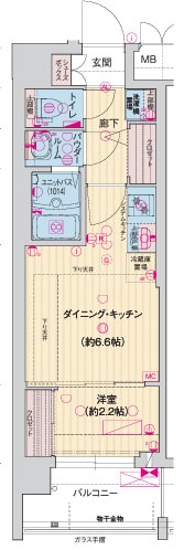 ソルテラス京都西大路　郁の物件間取画像