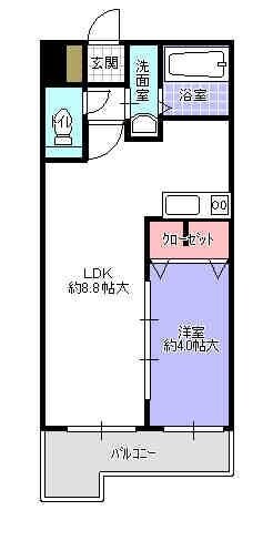 シャローム天神北の物件間取画像