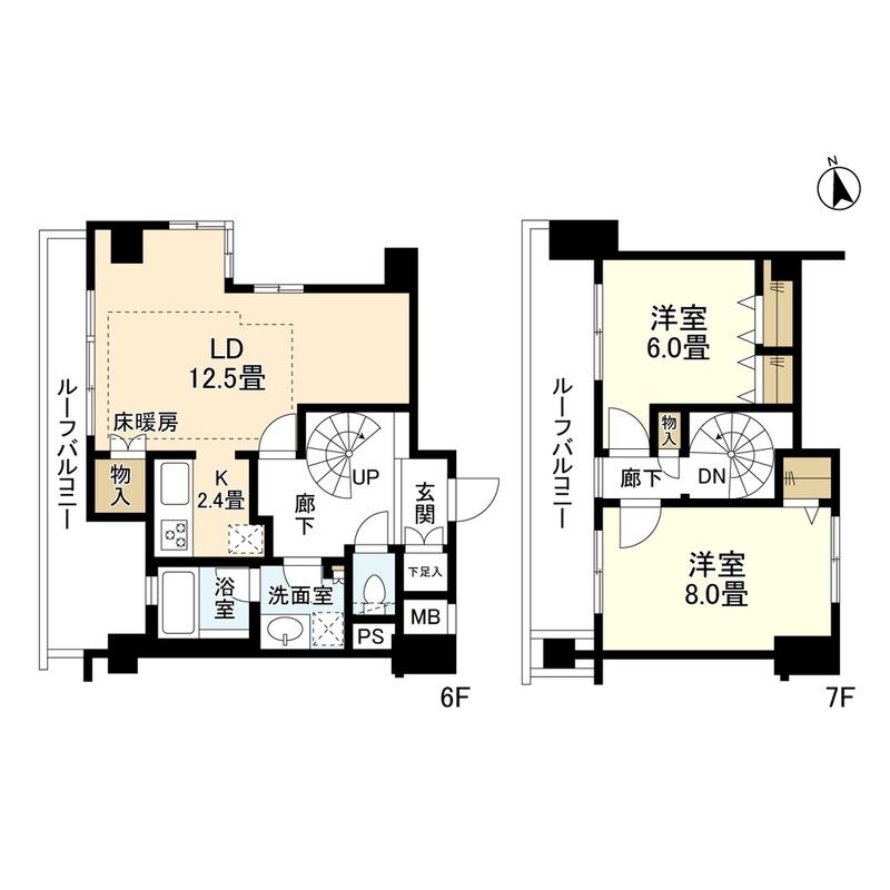 カノン室町四条の物件間取画像