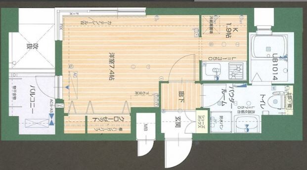 エヴァーステージ京都二条の物件間取画像