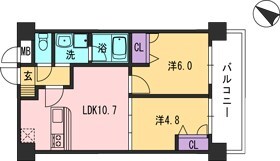 コンダクト福岡東の物件間取画像