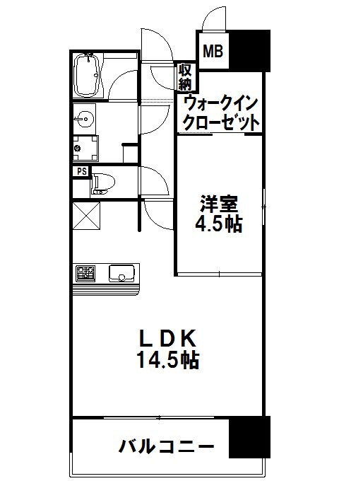 アソシアグロッツォタイムズ･スイート博多の物件間取画像