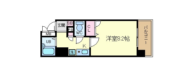 プレサンス京都駅前Ⅱの物件間取画像