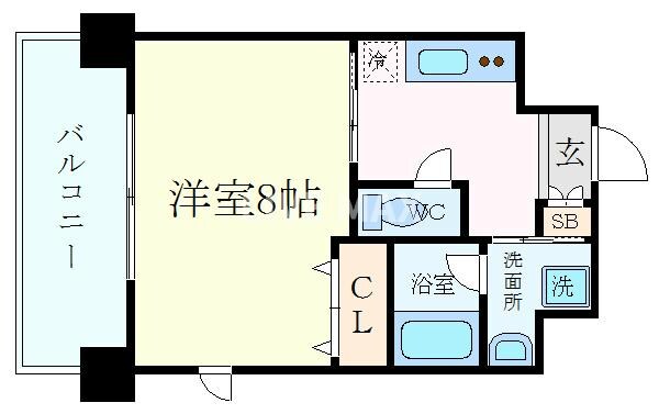 アスヴェル京都四条烏丸の物件間取画像