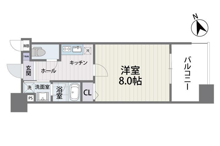 S-FORT福岡県庁前の物件間取画像