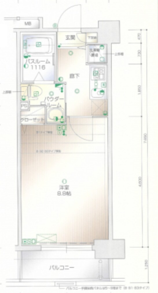 ラフォーレ大濠パークアベニューの物件間取画像