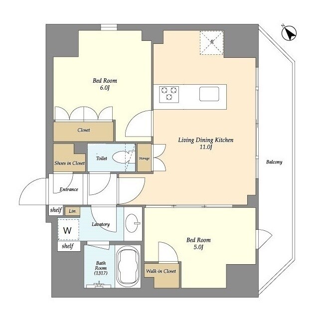 ルジェンテ・バリュ上野根岸の物件間取画像