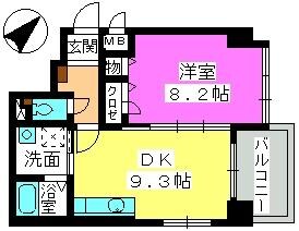 コンフォール博多駅南の物件間取画像