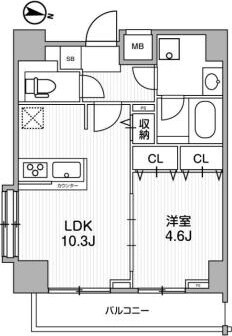 LUNIQ錦糸町の物件間取画像