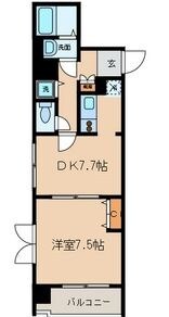 亀戸駅 徒歩5分 4階の物件間取画像