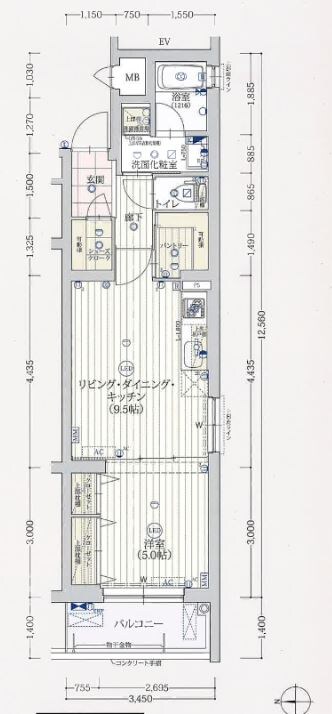 ベラジオ雅び京都烏丸西の物件間取画像