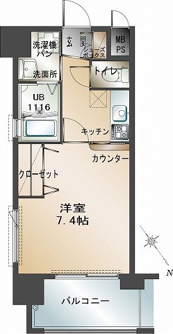 エンクレスト福岡の物件間取画像