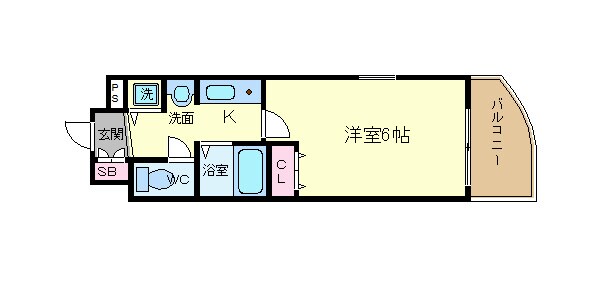 プレサンス京都烏丸ＮＥＸＴの物件間取画像