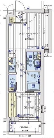 アクアプレイス京都聚楽第の物件間取画像