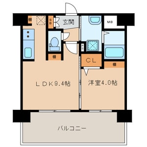 三島マンション博多駅東の物件間取画像