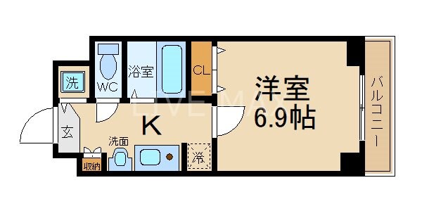 東寺駅 徒歩5分 2階の物件間取画像