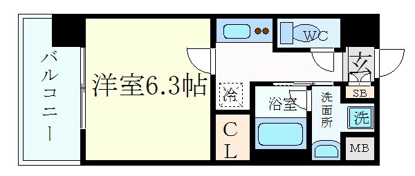 アスヴェル京都堀川高辻の物件間取画像