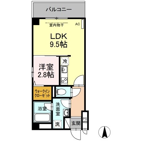 KDT博多駅南レジデンスの物件間取画像