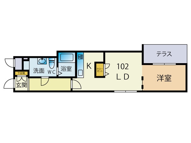 GRANPASEO大濠の物件間取画像