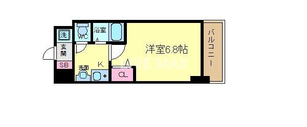 ベラジオ河原町御池の物件間取画像