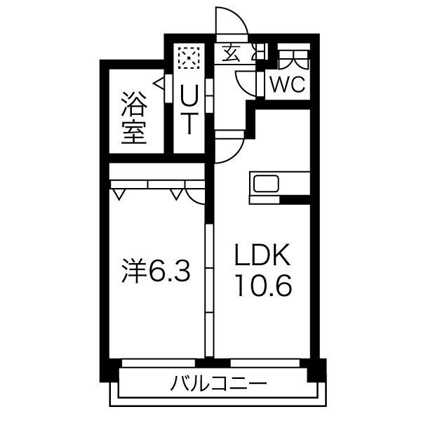 ル・プランタン博多の物件間取画像