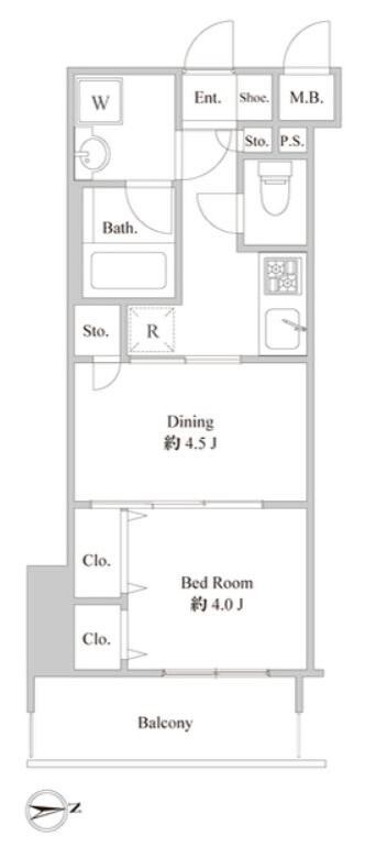 ルクレ東上野レジデンスの物件間取画像